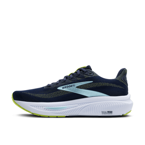 Ghost 17 - Mens - Peacoat/Lime - Wide Athletic BROOKS 