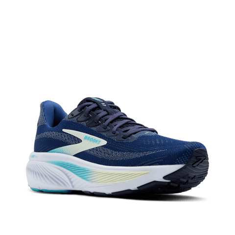 Ghost 17 - Womens - Navy/Green/Turquoise - Wide Athletic BROOKS 