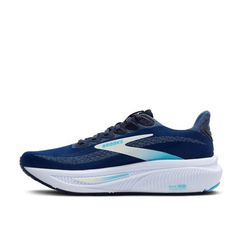 Ghost 17 - Womens - Navy/Green/Turquoise - Wide Athletic BROOKS 