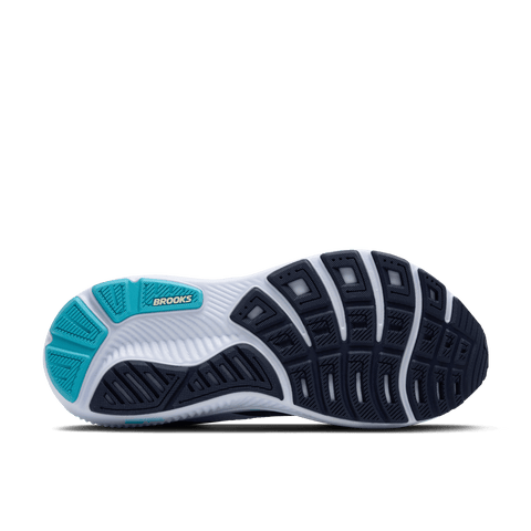 Ghost 17 - Womens - Navy/Green/Turquoise - Wide Athletic BROOKS 