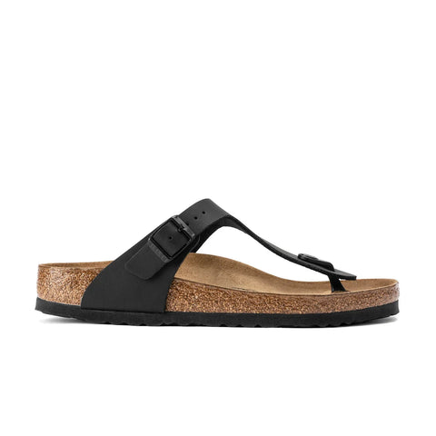 Gizeh Birko-Flor (Regular Width) - Black Slides Birkenstock 
