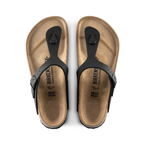 Gizeh Birko-Flor (Regular Width) - Black Slides Birkenstock 