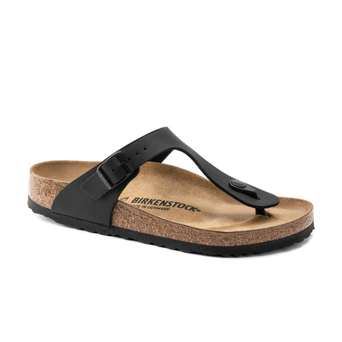 Gizeh Birko-Flor (Regular Width) - Black Slides Birkenstock 
