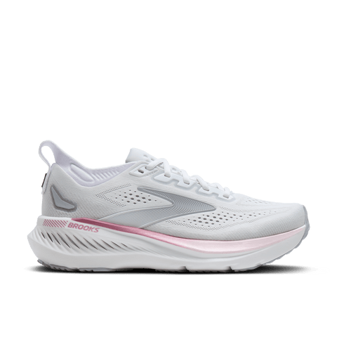 Glycerin GTS 23 - Womens - White / Harbour - Wide Athletic BROOKS 