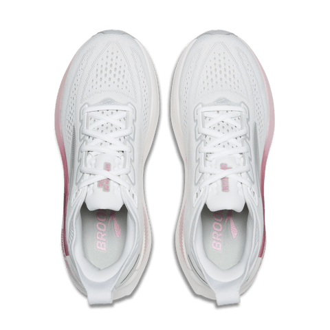 Glycerin GTS 23 - Womens - White / Harbour - Wide Athletic BROOKS 