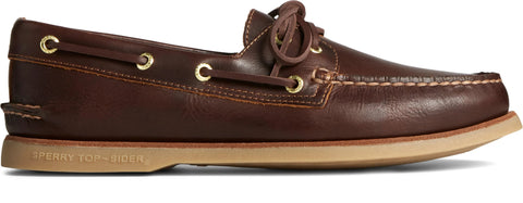 Gold Cup Authentic Original 2-Eye Wide Orleans leather - Brown Boat Sperry 