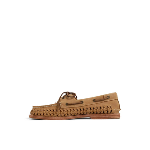 Gold Cup Authentic Original Woven Leather - Mens - Tan Boat Sperry 
