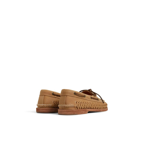 Gold Cup Authentic Original Woven Leather - Mens - Tan Boat Sperry 