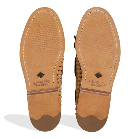 Gold Cup Authentic Original Woven Leather - Mens - Tan Boat Sperry 