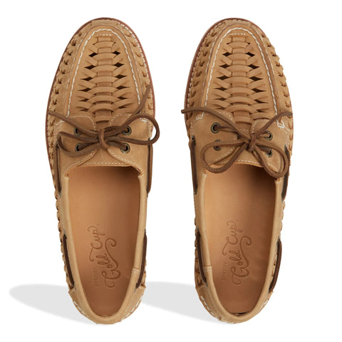 Gold Cup Authentic Original Woven Leather - Mens - Tan Boat Sperry 