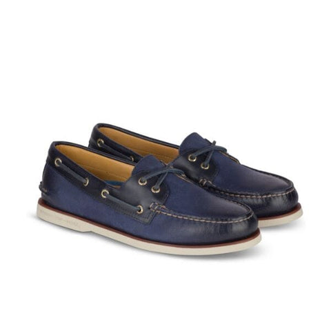 Gold Cup Authentic Origional 2-Eye Wide - Titan Navy Boat Sperry 