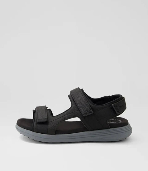 Hampton Sandal - Mens - Black Sandals Rockport 
