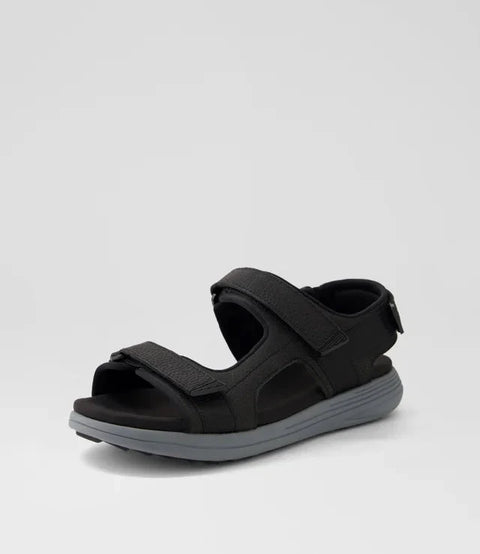 Hampton Sandal - Mens - Black Sandals Rockport 