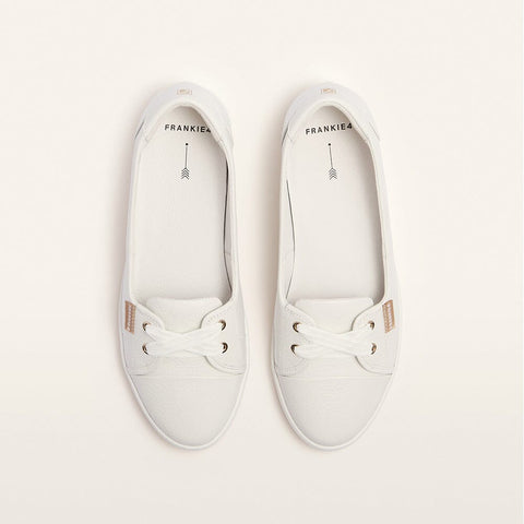 Hannah III - Womens - White Tumbled Casual Frankie4 