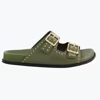 Havro - Womens - Olive Slides ZIERA 