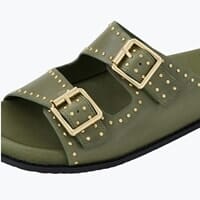 Havro - Womens - Olive Slides ZIERA 