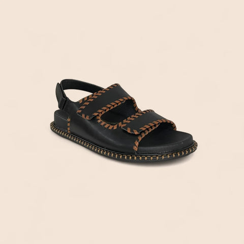 Ihazil - Womens - Black / Tan Sandals ZIERA 
