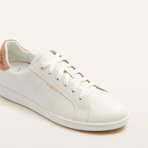 Jackie V - White / Tan Mix Sneakers Frankie4 