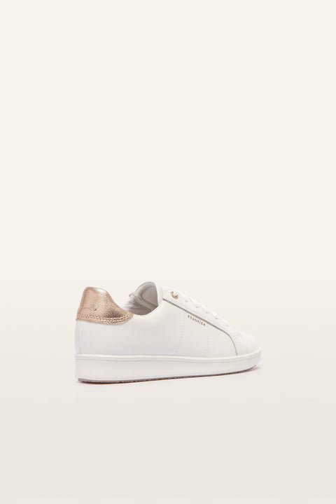 Jackie V - Womens - White/Rose Gold Sneakers Frankie4 