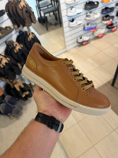 Kaiya - Womens - Dark Tan Sneakers ZIERA 