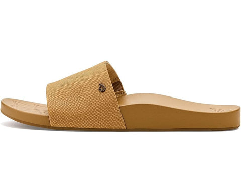 Kipe A Pono - Womens - Tan Slides OLUKAI 