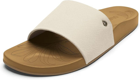 Kipe A Pono - Womens - White Slides OLUKAI 