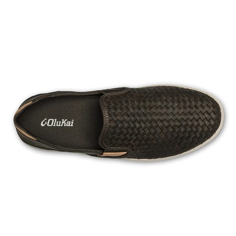 Lae Ahi Lauhala - Mens - Dark Java Slip On OLUKAI 