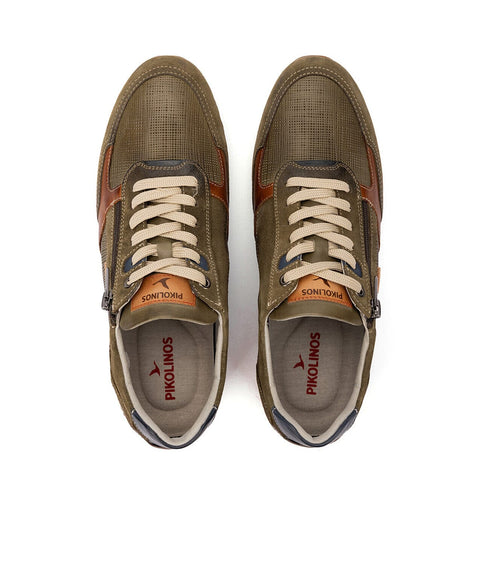 Liverpool Zip - Mens - Khaki Casual Pikolinos 