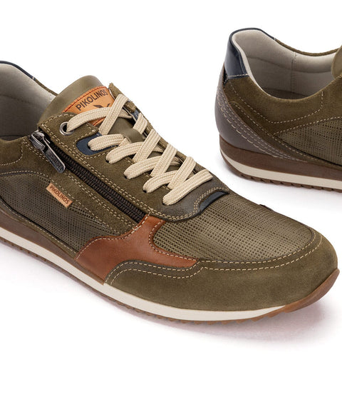 Liverpool Zip - Mens - Khaki Casual Pikolinos 
