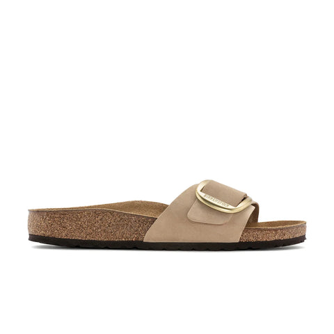 Madrid Big Buckle - Nubuck - Sandcastle - Regular Slides Birkenstock 