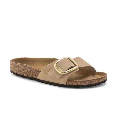 Madrid Big Buckle - Nubuck - Sandcastle - Regular Slides Birkenstock 