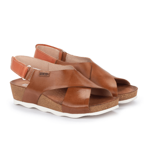 Mahon Wedge - Brandy Sandals Pikolinos 