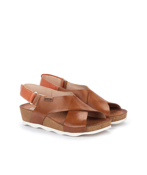 Mahon Wedge - Womens - Brandy Sandals Pikolinos 