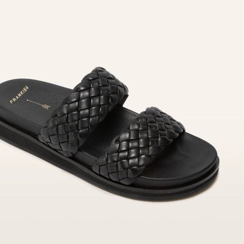 Malone - Black Weave Slides Frankie4 