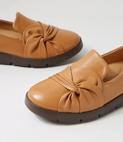 Miless - Dark Tan - W Flats ZIERA 