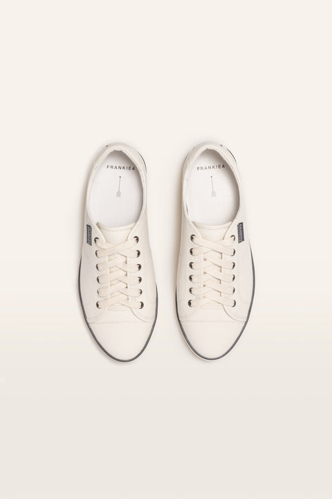 Nat III - Womens - Cream Tumbled Sneakers Frankie4 