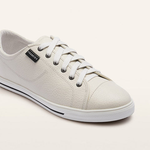 Nat III - Womens - Cream Tumbled Sneakers Frankie4 