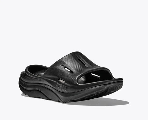 Ora Recovery 3 Slides - Unisex - Black Slides Hoka 