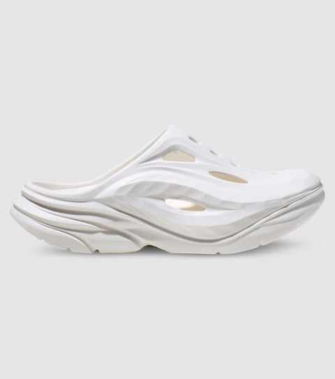 Ora Recovery Mule - White Slides Hoka 