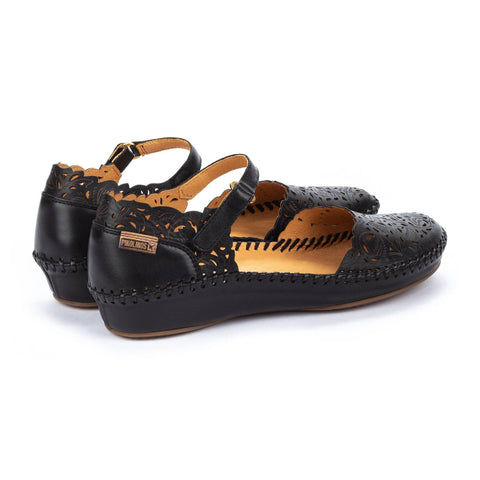 P. Vallarta - Womens - Black Sandals Pikolinos 
