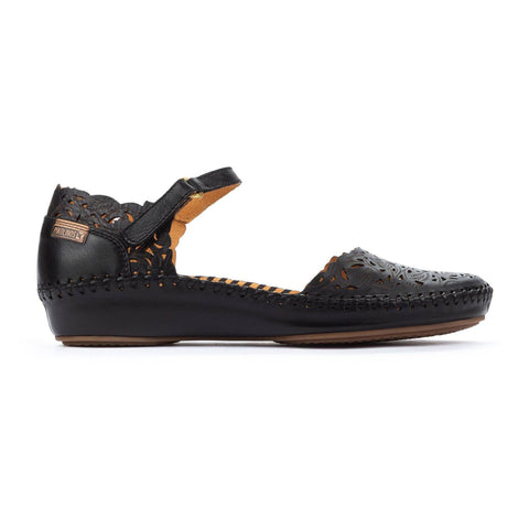 P. Vallarta - Womens - Black Sandals Pikolinos 