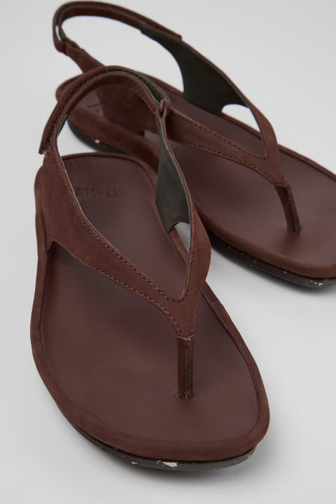 Right Isla Sandal - Womens - Chestnut Brown Sandals CAMPER 