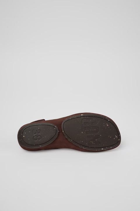 Right Isla Sandal - Womens - Chestnut Brown Sandals CAMPER 