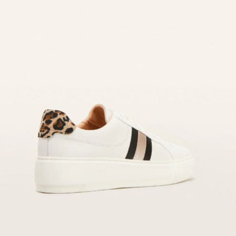 Riley - White Leopard Print Sneakers Frankie4 