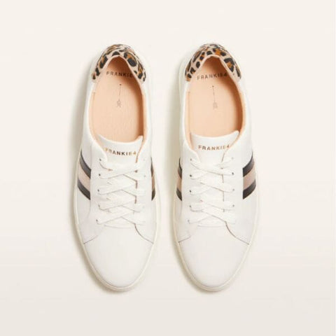 Riley - White Leopard Print Sneakers Frankie4 