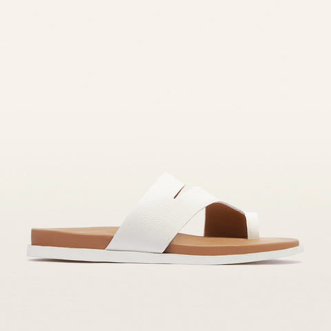 Riviera - Womens - White Tumbled Thongs Frankie4 