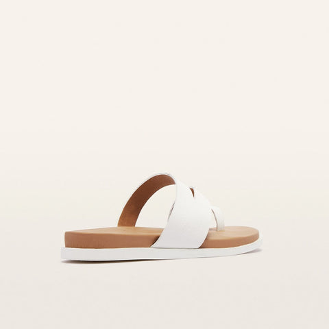Riviera - Womens - White Tumbled Thongs Frankie4 