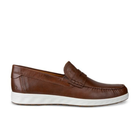 S Lite Moc Penny Loafer Boat Shoes - Cognac Casual ECCO 