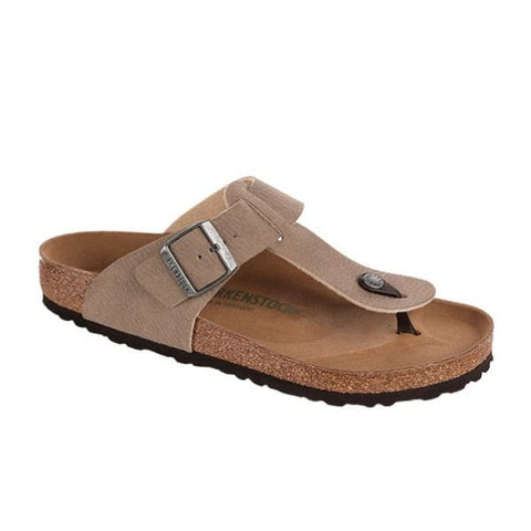 Safaga Synthetic Soft Birki (Regular width) Desert Dust Vegan - Espresso/Grey Taupe Slides Birkenstock 