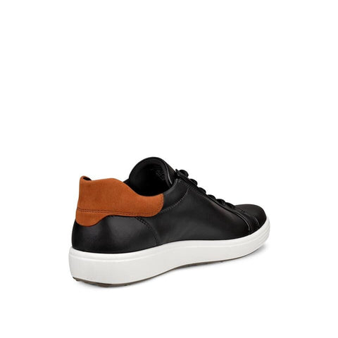 Soft 7 Easy Slip - Mens - Black / Cognac Casual ECCO 